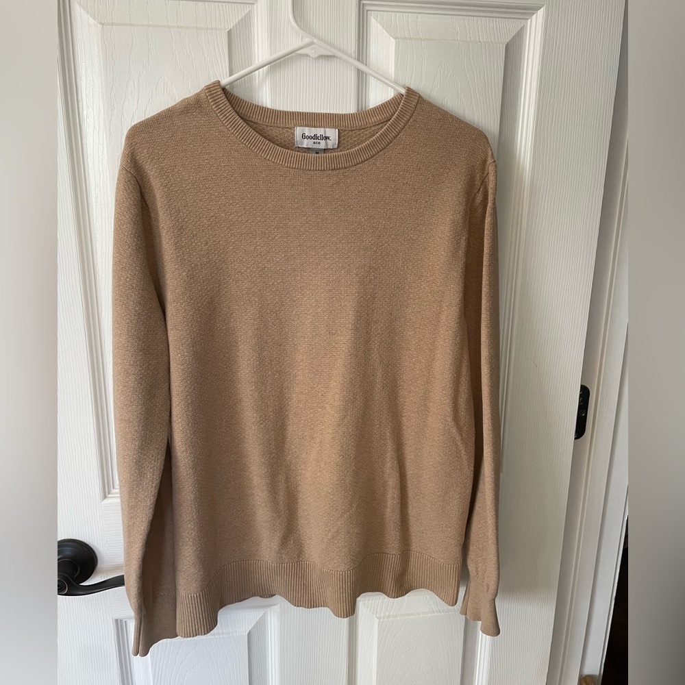 Goodfellow & Co Men's Beige Crewneck Sweater